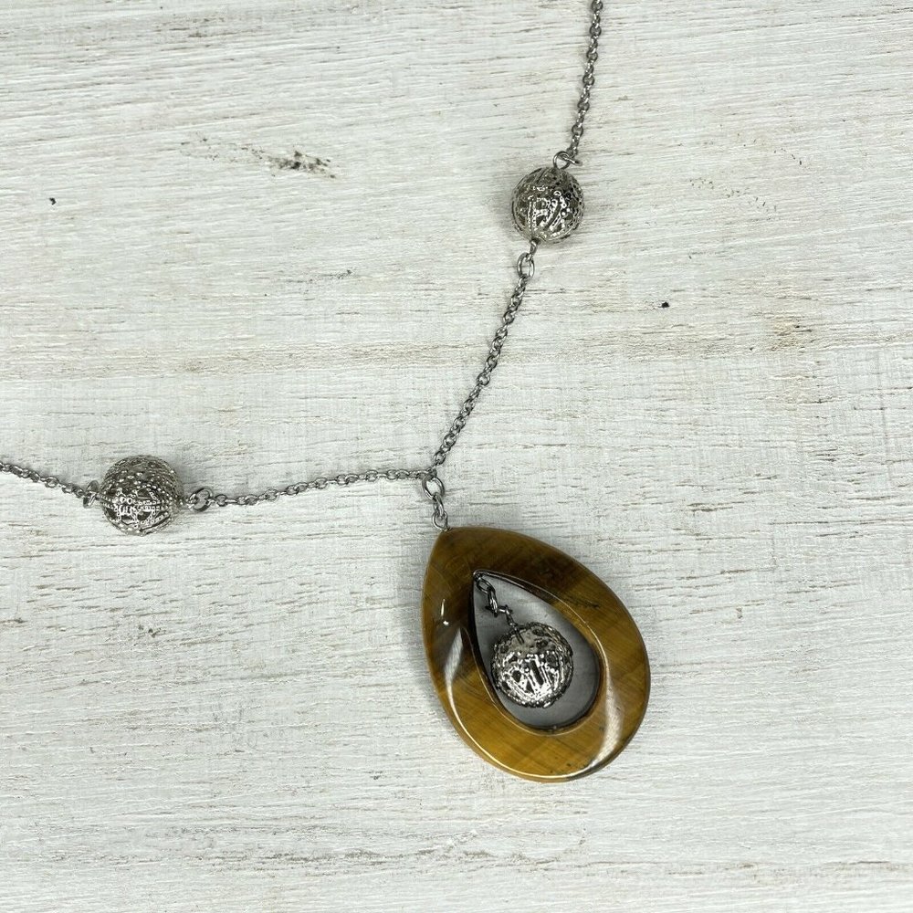 Milor Teardrop Pendant Necklack Stainless Steel Ch